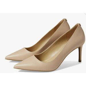 Michael Kors Alina Camel Pump Heel Pointed Toe Shoes Sz 9.5 NEW